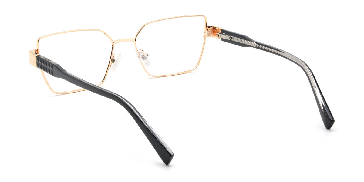 Gold Gaines Glasses - Rectangle Glasses