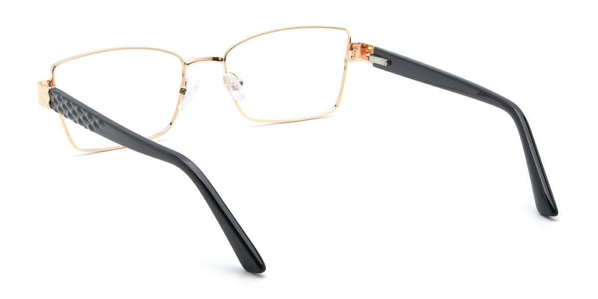 Black Vincenza Glasses - Rectangle Glasses