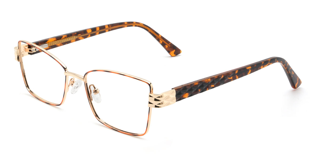 Tortoiseshell Vincenza Glasses - Rectangle Glasses