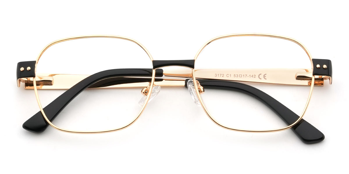 Or Noir Anastacio Lunettes - Rectangle Glasses