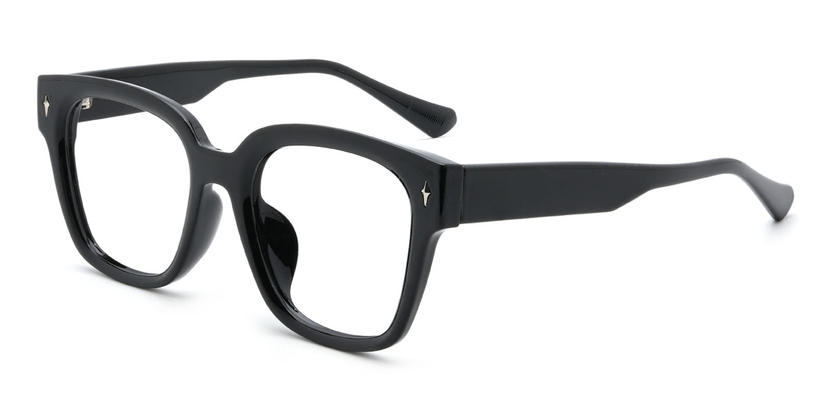 Black Ademola Glasses - Square Glasses