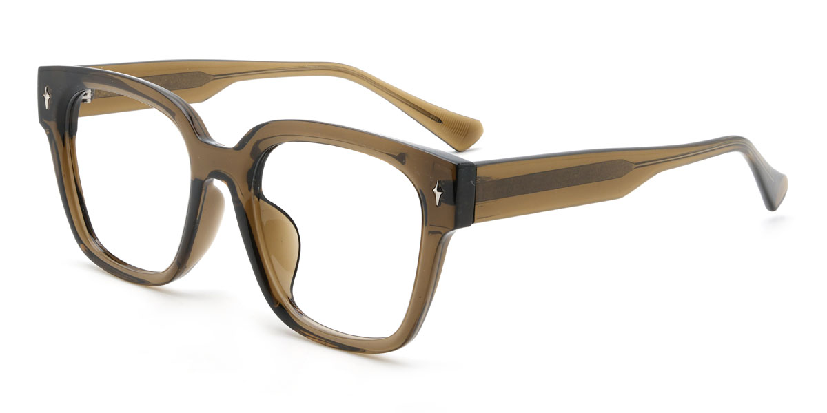 Olive green Ademola Glasses - Square Glasses