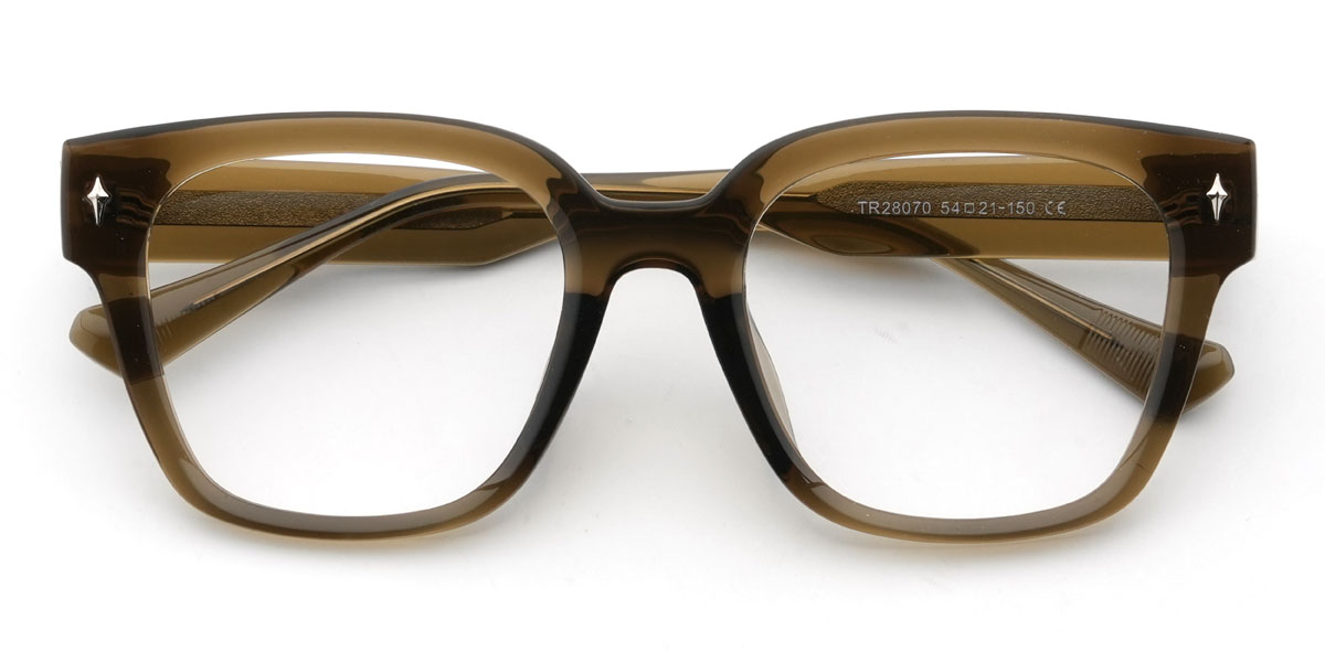 Olive green Ademola Glasses - Square Glasses