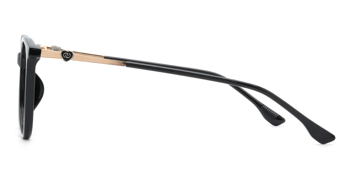 Black Olina Glasses - Oval Glasses