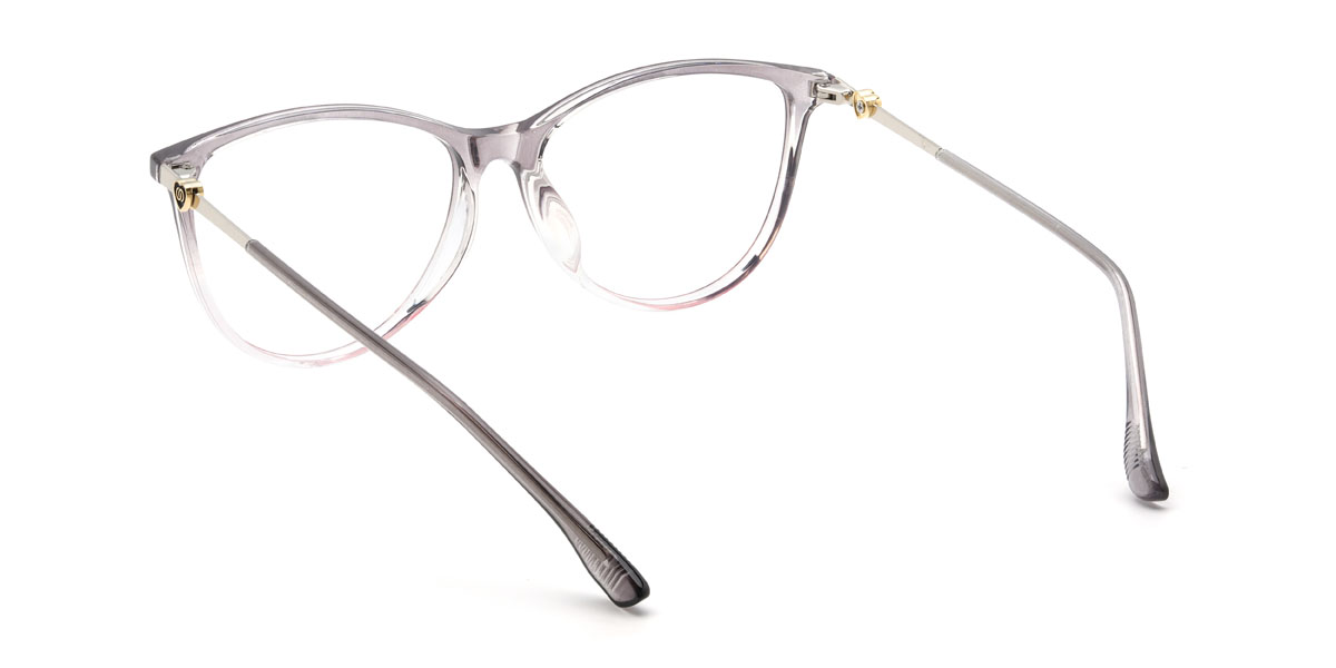 Gradient Grey Olina Glasses - Oval Glasses