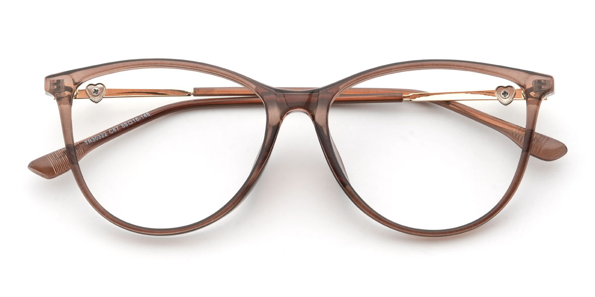 Brown Olina Glasses - Oval Glasses