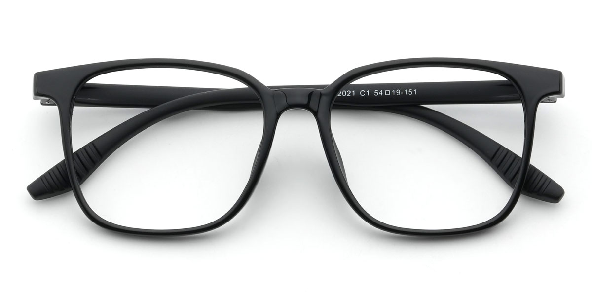 Black Fayyad Glasses - Square Glasses