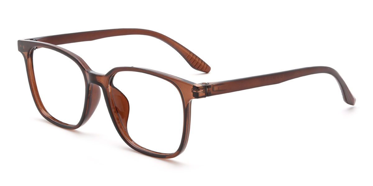 Brown Fayyad Glasses - Square Glasses
