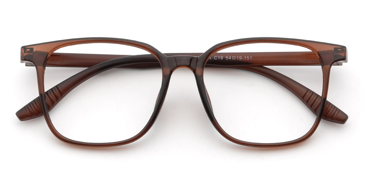 Brown Fayyad Glasses - Square Glasses