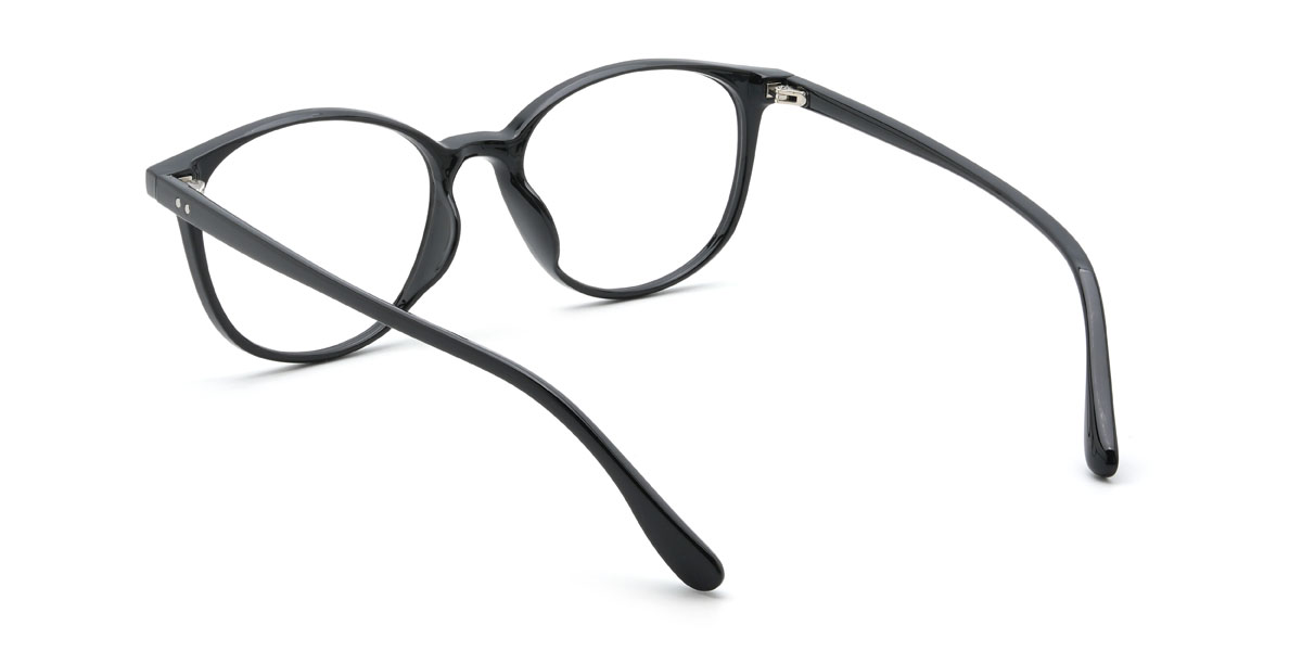 Black Quintus Glasses - Oval Glasses