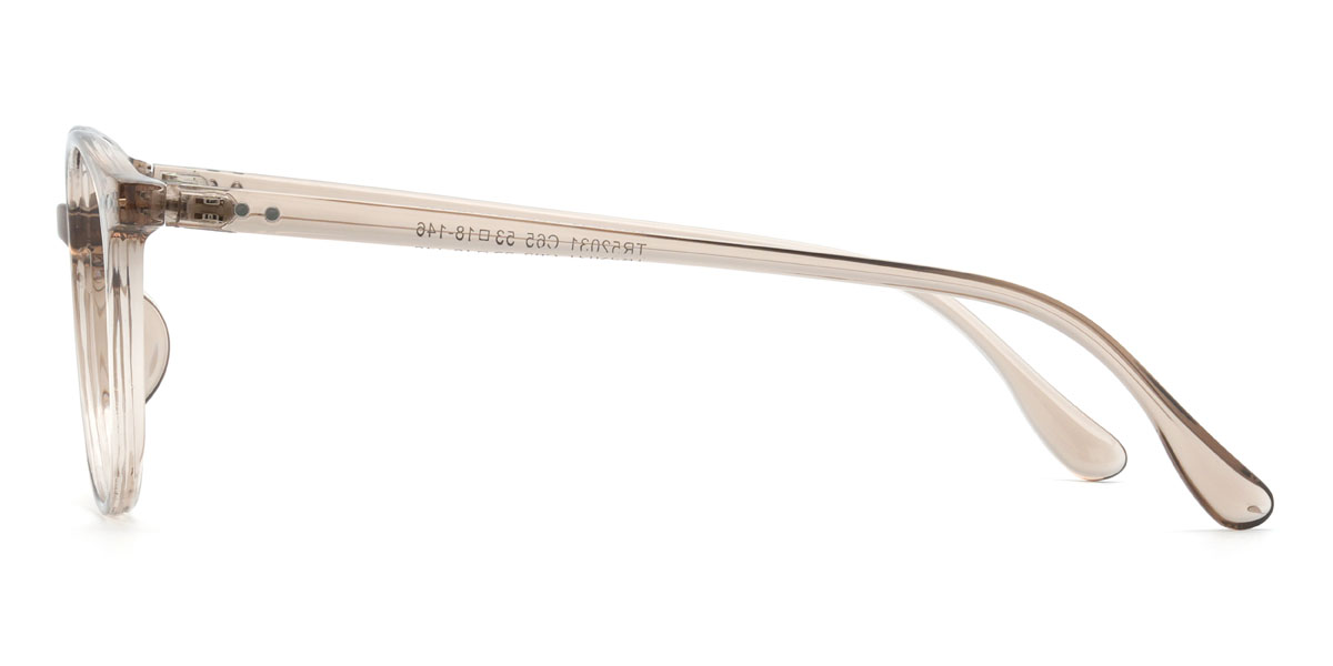 Clear Grey Quintus Glasses - Oval Glasses