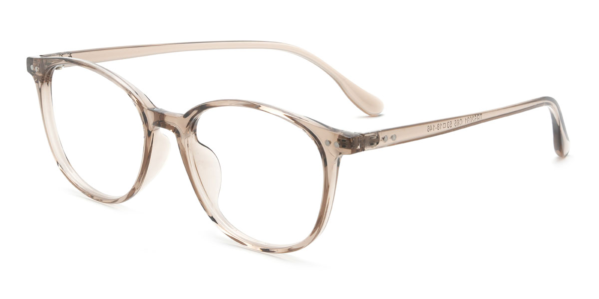 Clear Grey Quintus Glasses - Oval Glasses
