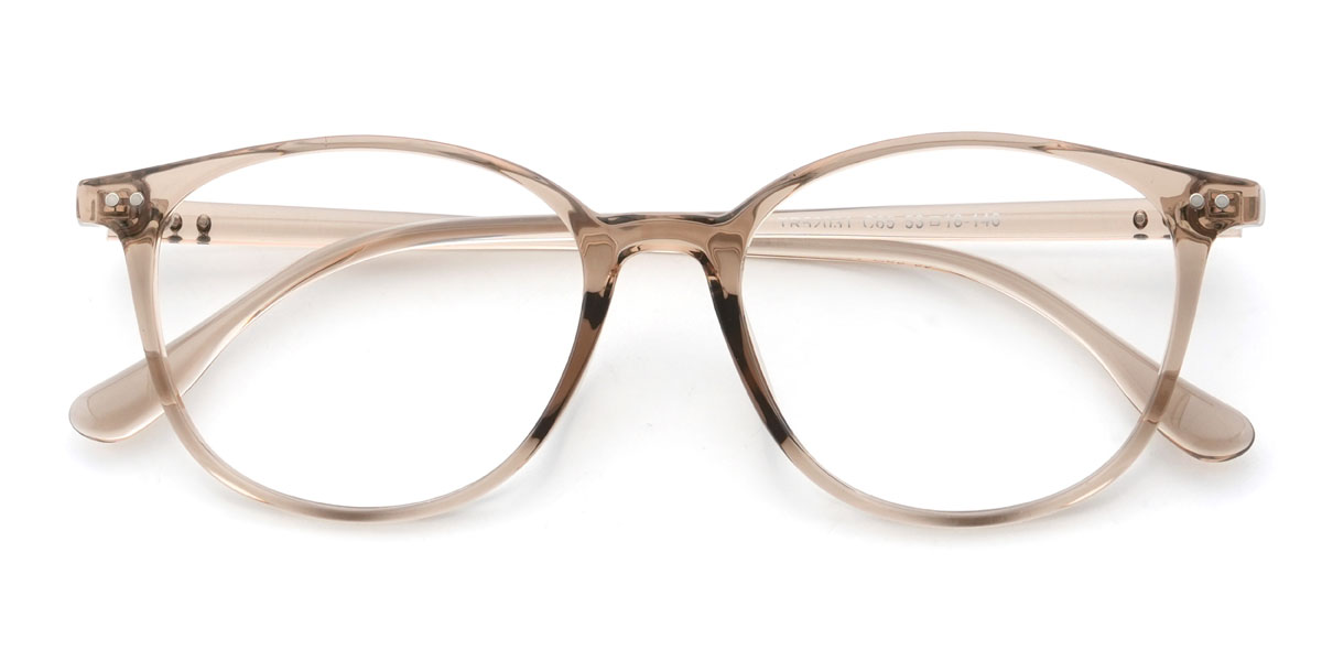 Clear Grey Quintus Glasses - Oval Glasses