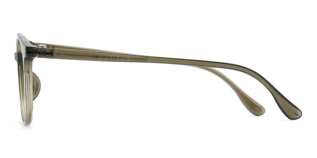 Olive green Quintus Glasses - Oval Glasses