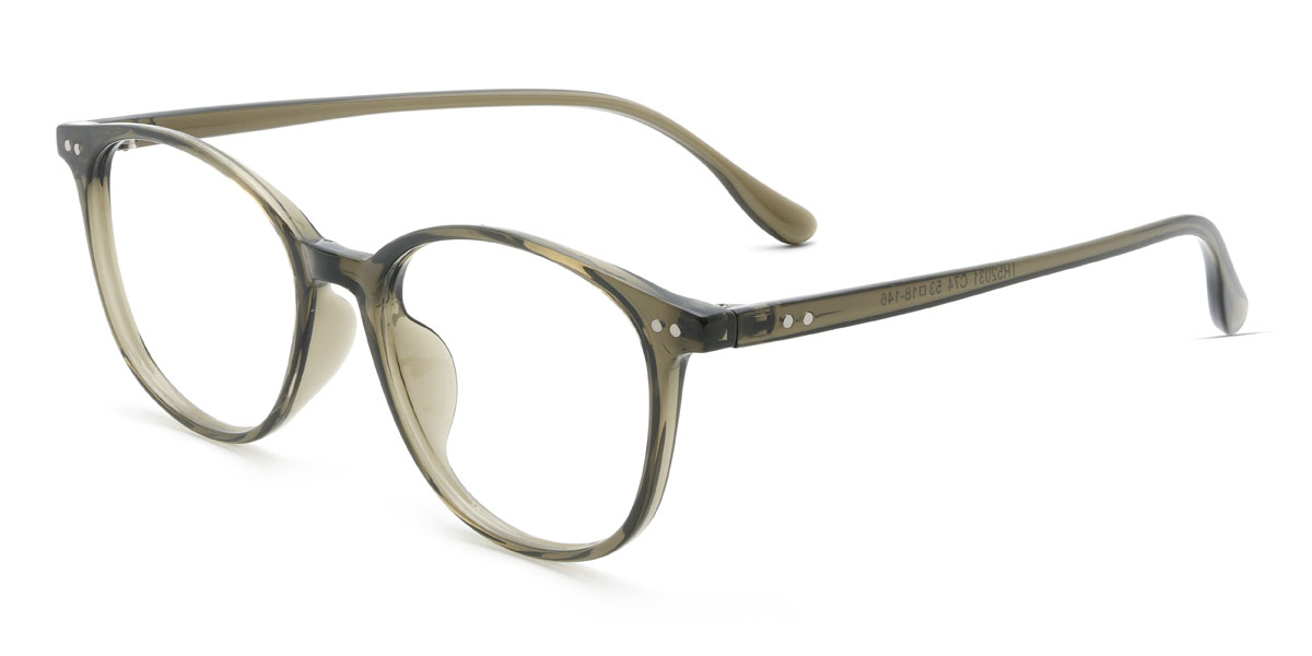 Olive green Quintus Glasses - Oval Glasses