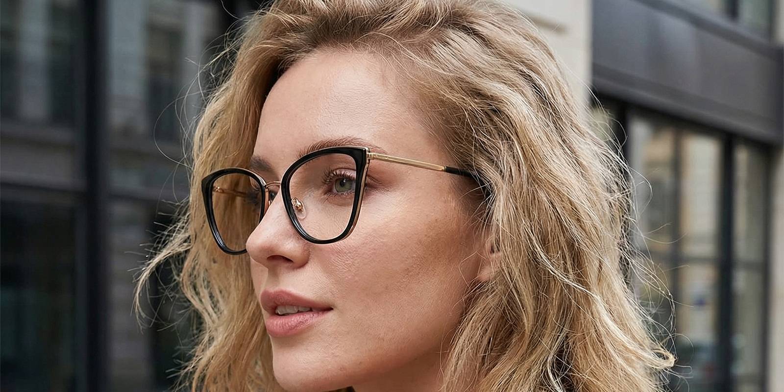 Black Eupraxia Glasses - Cat Eye Glasses