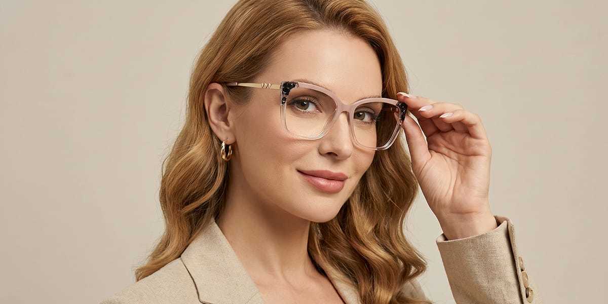 Cameo Marrón Marrón Manchas Lyric Gafas - Square Glasses