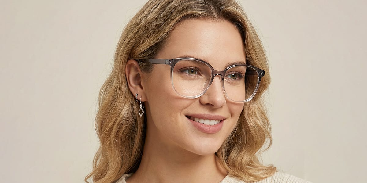 Gradient Grey Marlin Glasses - Square Glasses