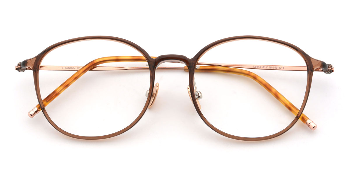 Brown Sriyan Glasses - Oval Glasses