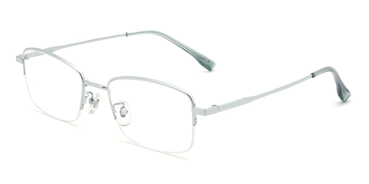 Silver Conrad Glasses - Rectangle Glasses