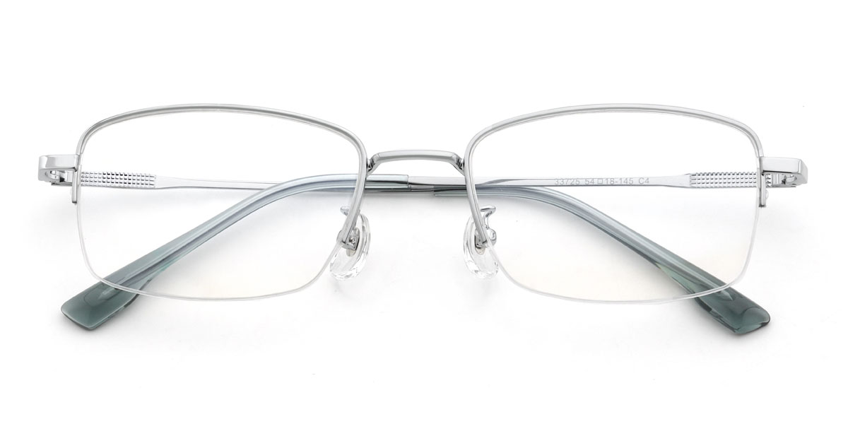 Silver Conrad Glasses - Rectangle Glasses
