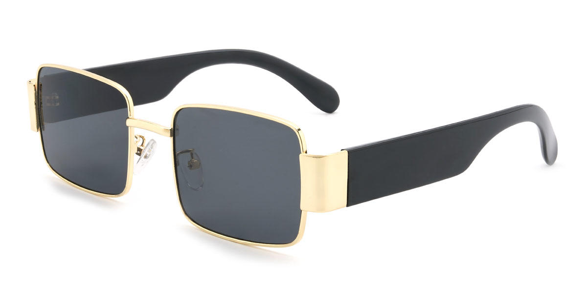 Oro Gris Ayza Gafas - Rectangle Sunglasses