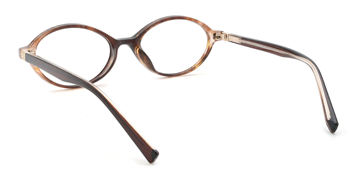 Gelbbraun Schildpatt Andrea Brille - Oval Glasses