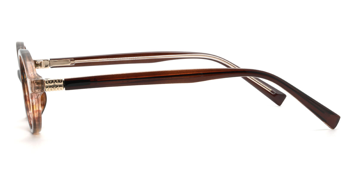 Gelbbraun Schildpatt Andrea Brille - Oval Glasses
