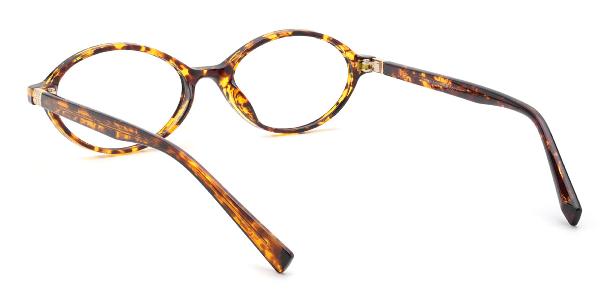 Yellow Tortoiseshell Andrea Glasses - Oval Glasses
