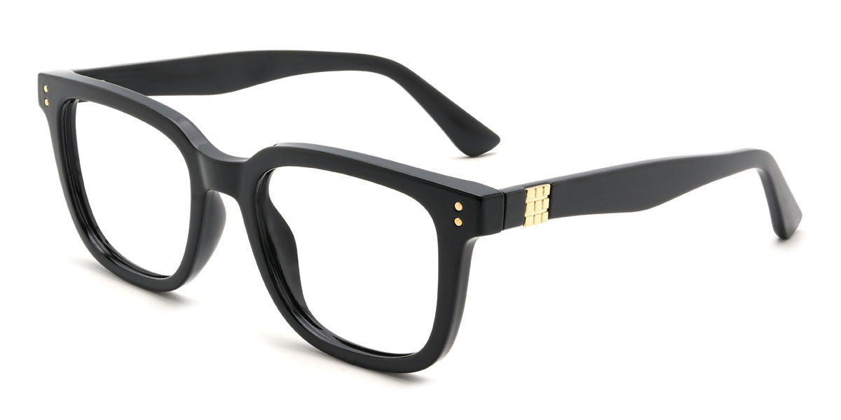 Black Laszlo Glasses - Rectangle Glasses