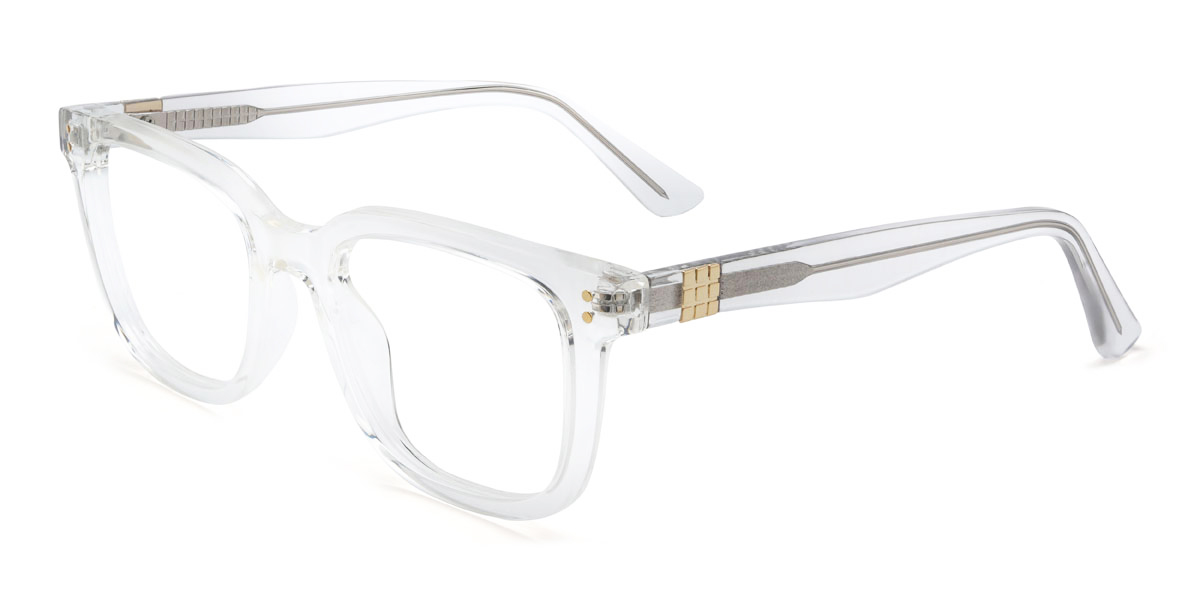 Clear Laszlo Glasses - Rectangle Glasses