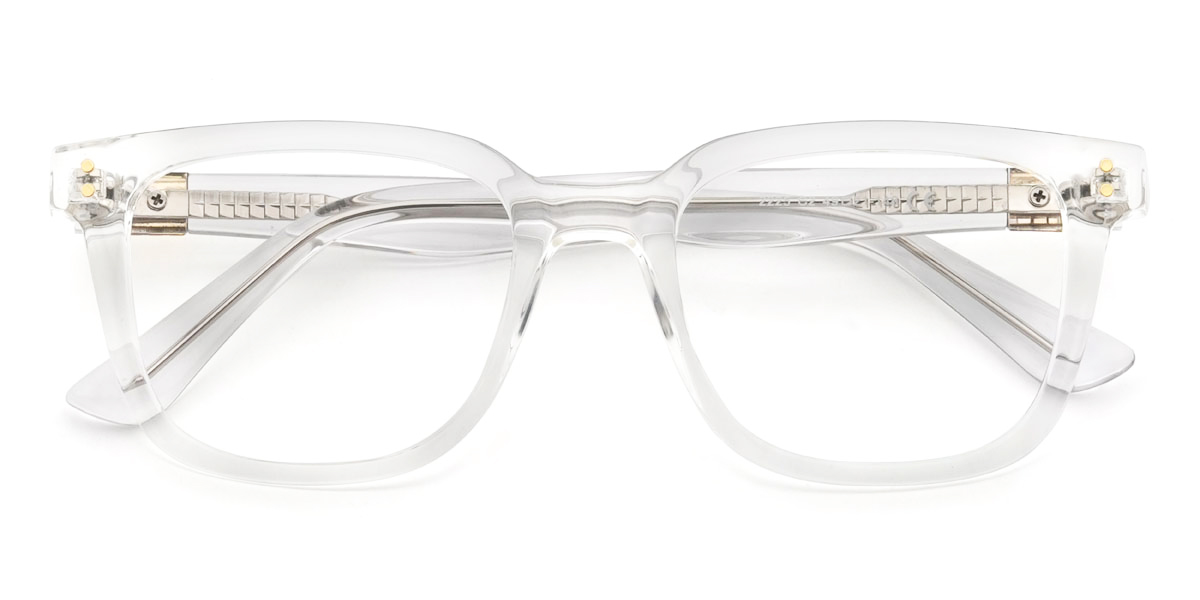 Clear Laszlo Glasses - Rectangle Glasses