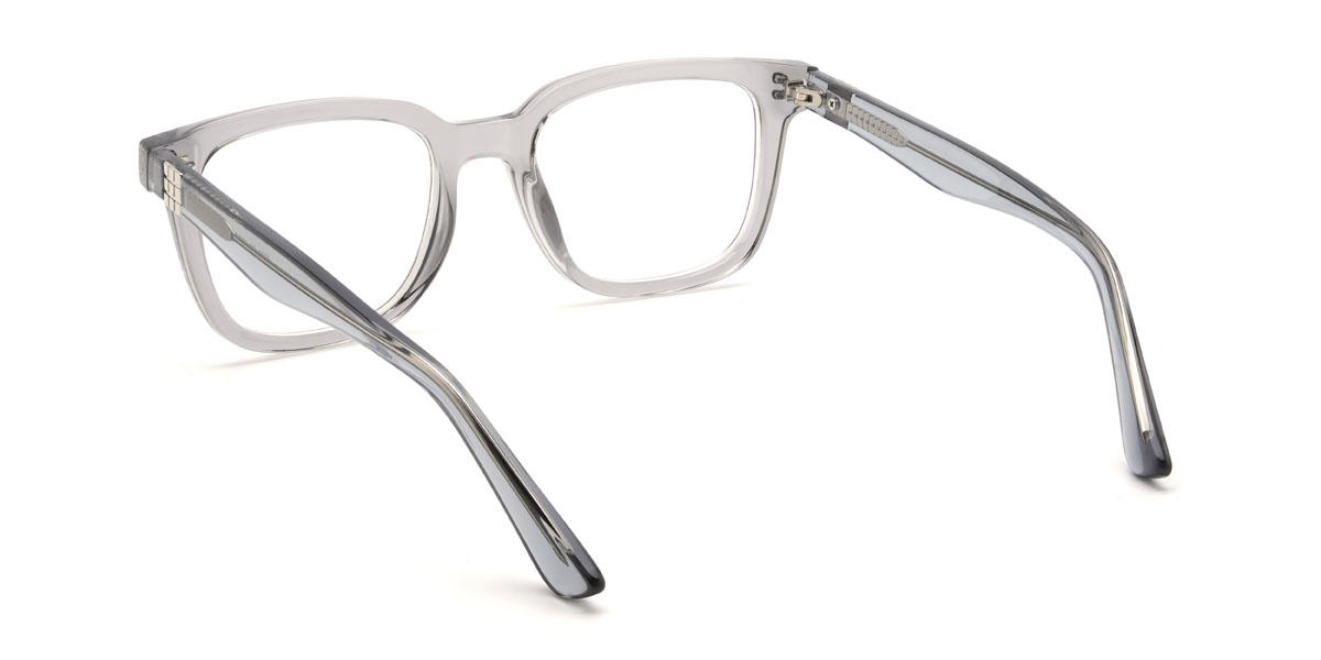Clear Grey Laszlo Glasses - Rectangle Glasses