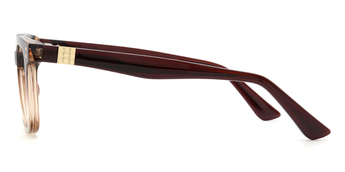 Gradient Brown Laszlo Glasses - Rectangle Glasses