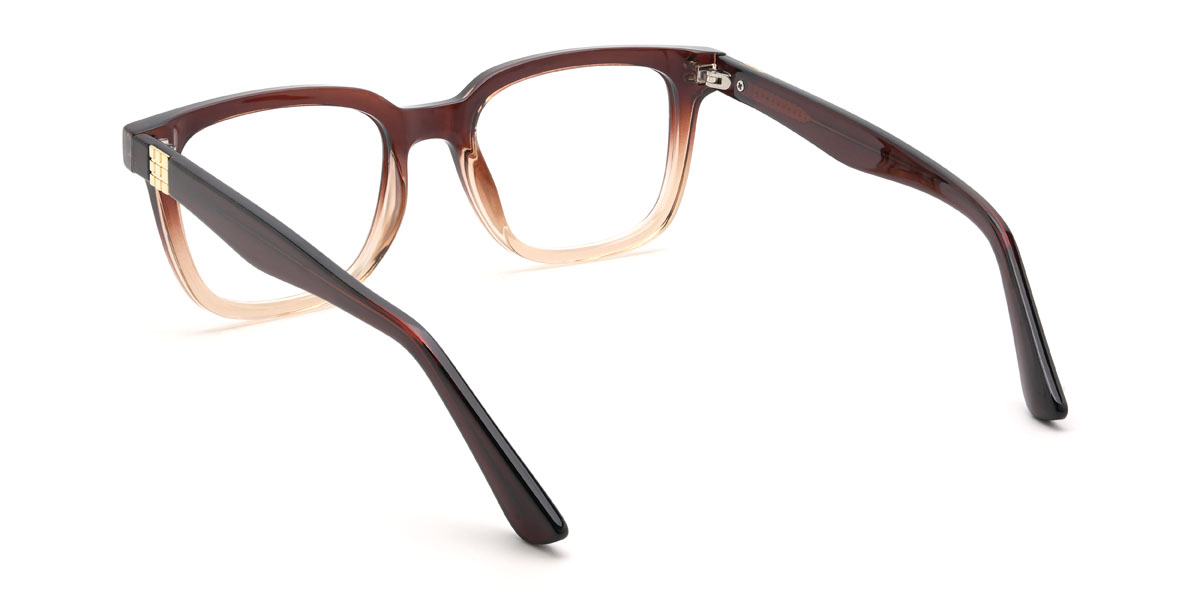 Gradient Brown Laszlo Glasses - Rectangle Glasses