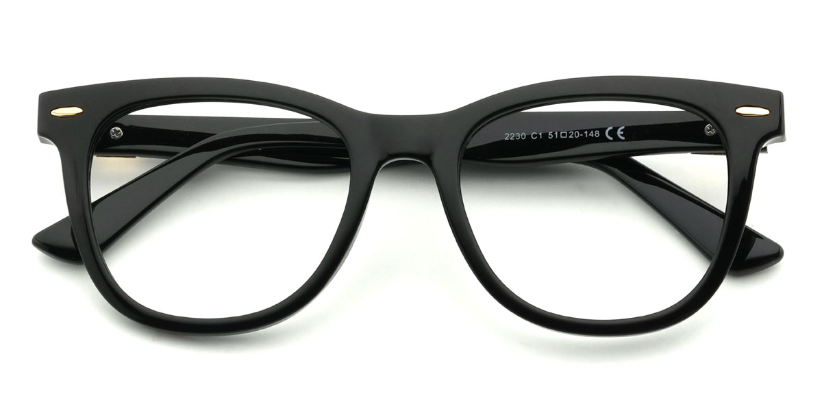 Black Benas Glasses - Oval Glasses