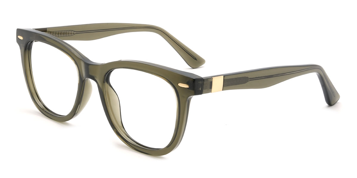 Dark Green Benas Glasses - Oval Glasses