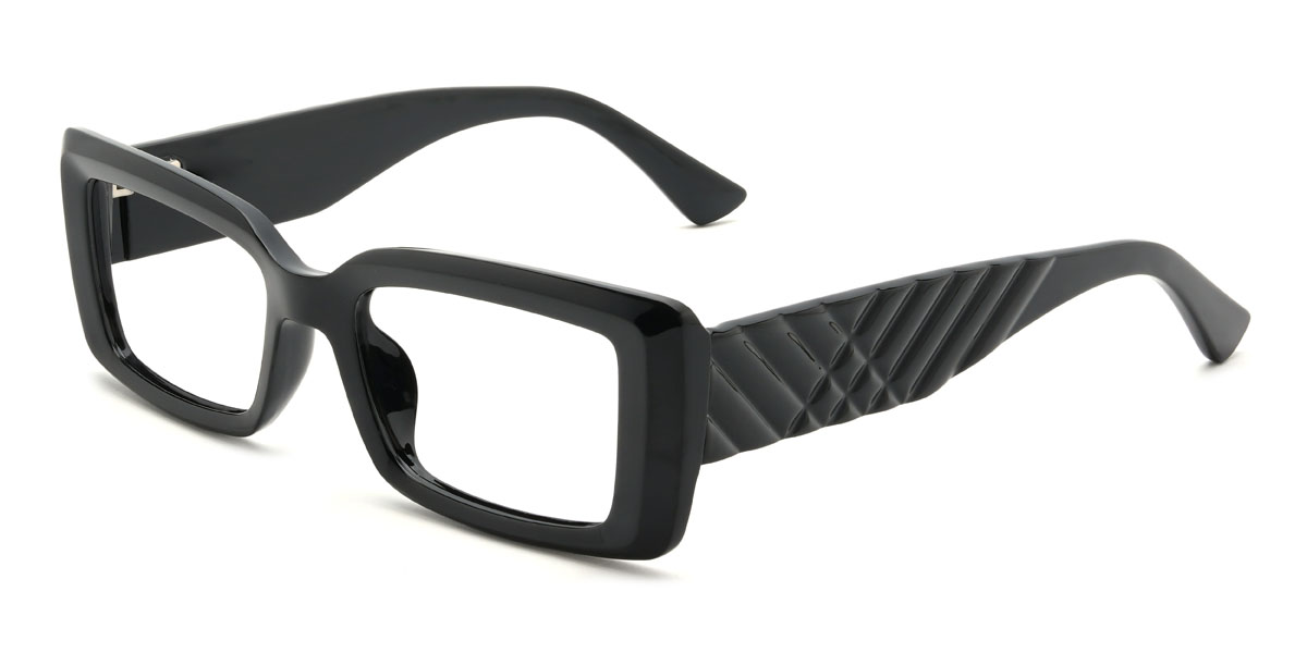 Black Pascual Glasses - Rectangle Glasses