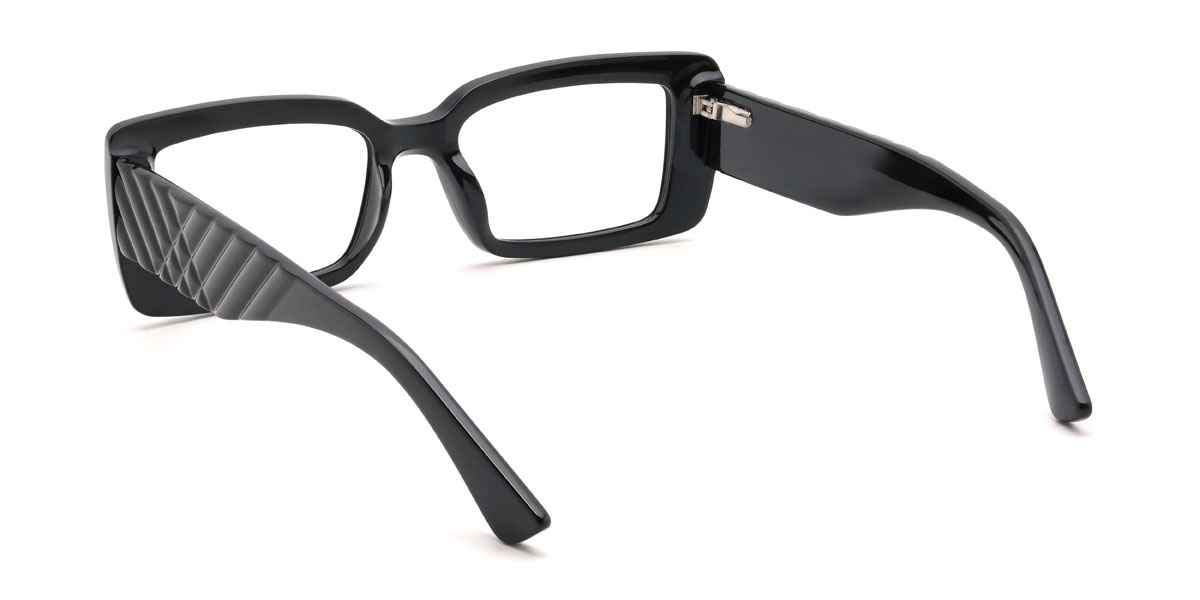 Black Pascual Glasses - Rectangle Glasses