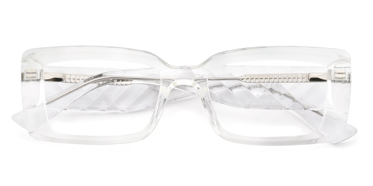 Clear Pascual Glasses - Rectangle Glasses