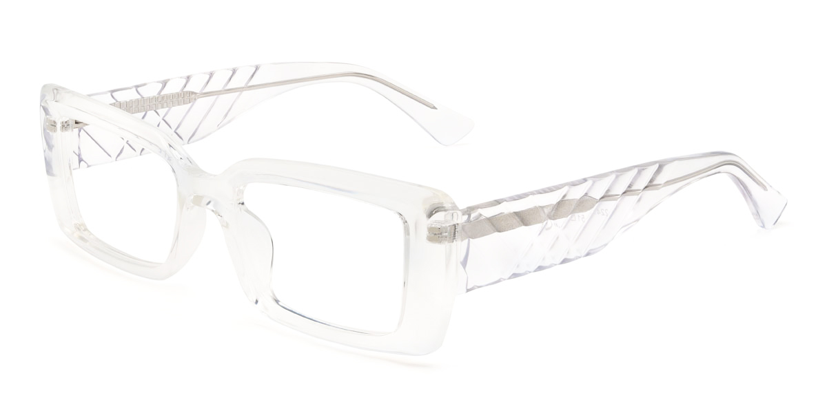Clear Pascual Glasses - Rectangle Glasses