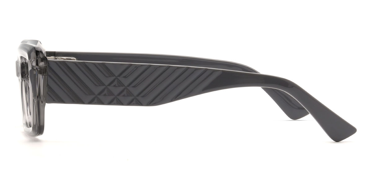 Clear Grey Pascual Glasses - Rectangle Glasses