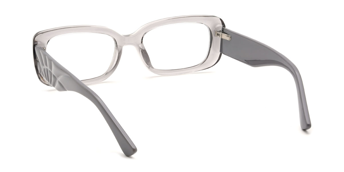 Clear Grey Cheston Glasses - Rectangle Glasses