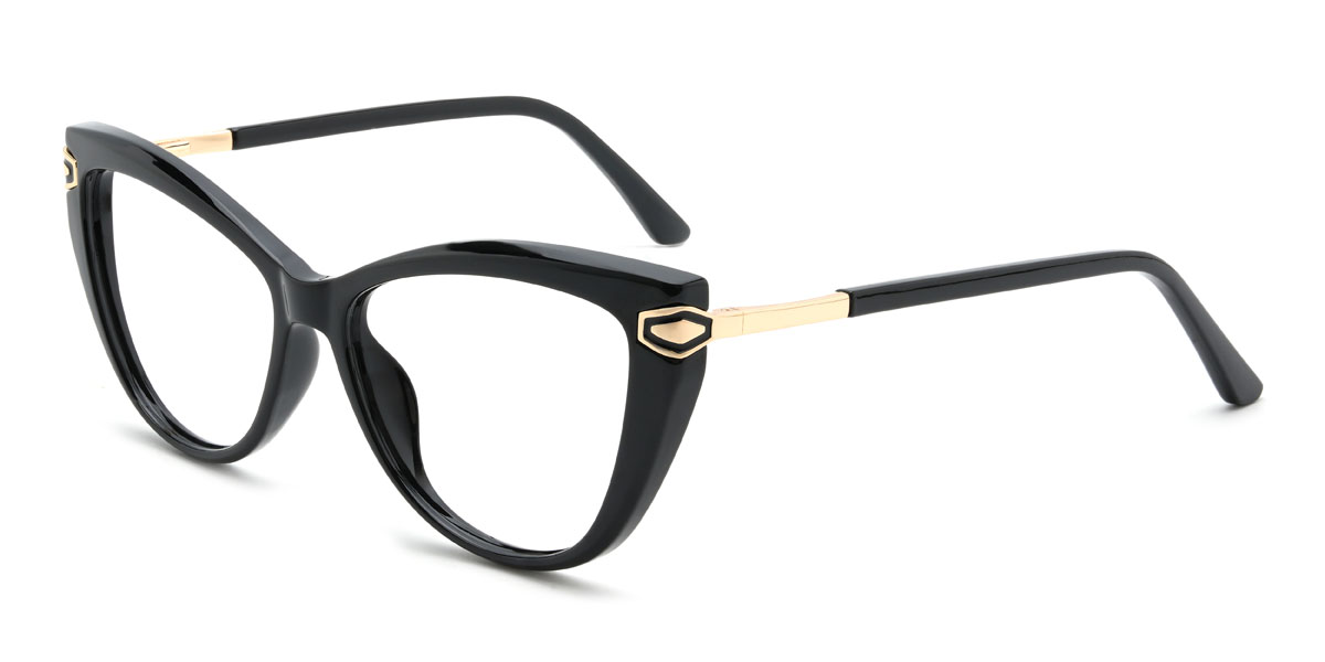 Black Alizee Glasses - Cat Eye Glasses