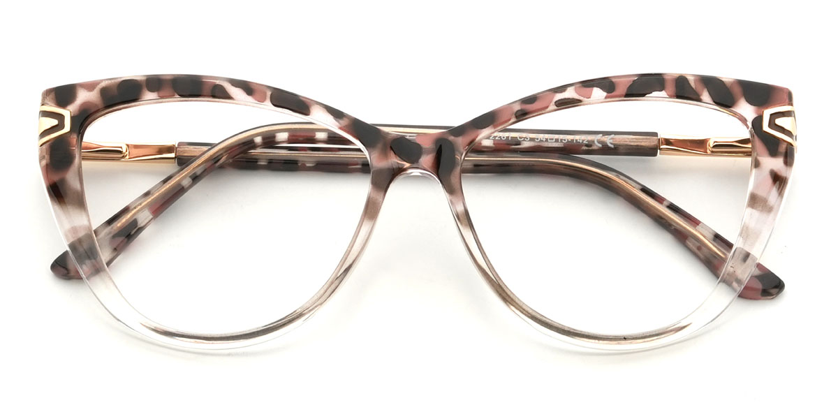 Clear Tortoiseshell Alizee Glasses - Cat Eye Glasses