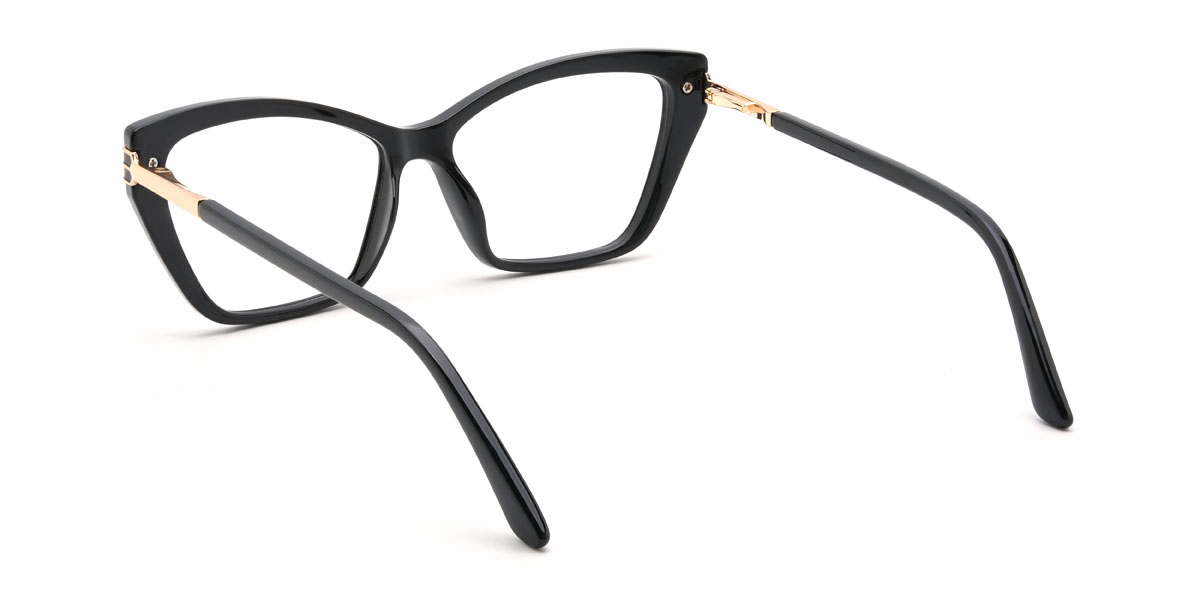 Black Darina Glasses - Cat Eye Glasses