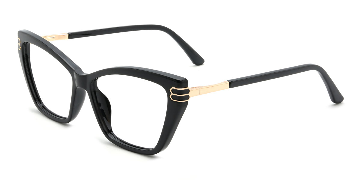 Black Darina Glasses - Cat Eye Glasses