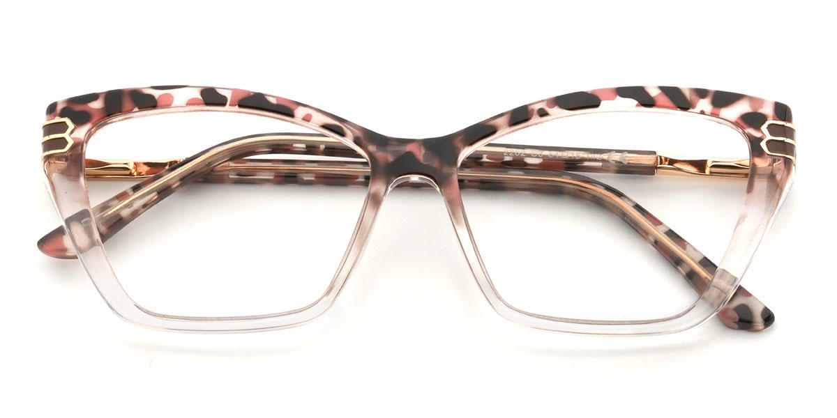 Clear Tortoiseshell Darina Glasses - Cat Eye Glasses