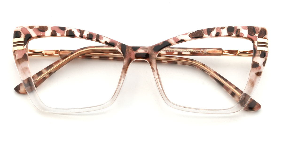 Clear Tortoiseshell Felicitas Glasses - Cat Eye Glasses
