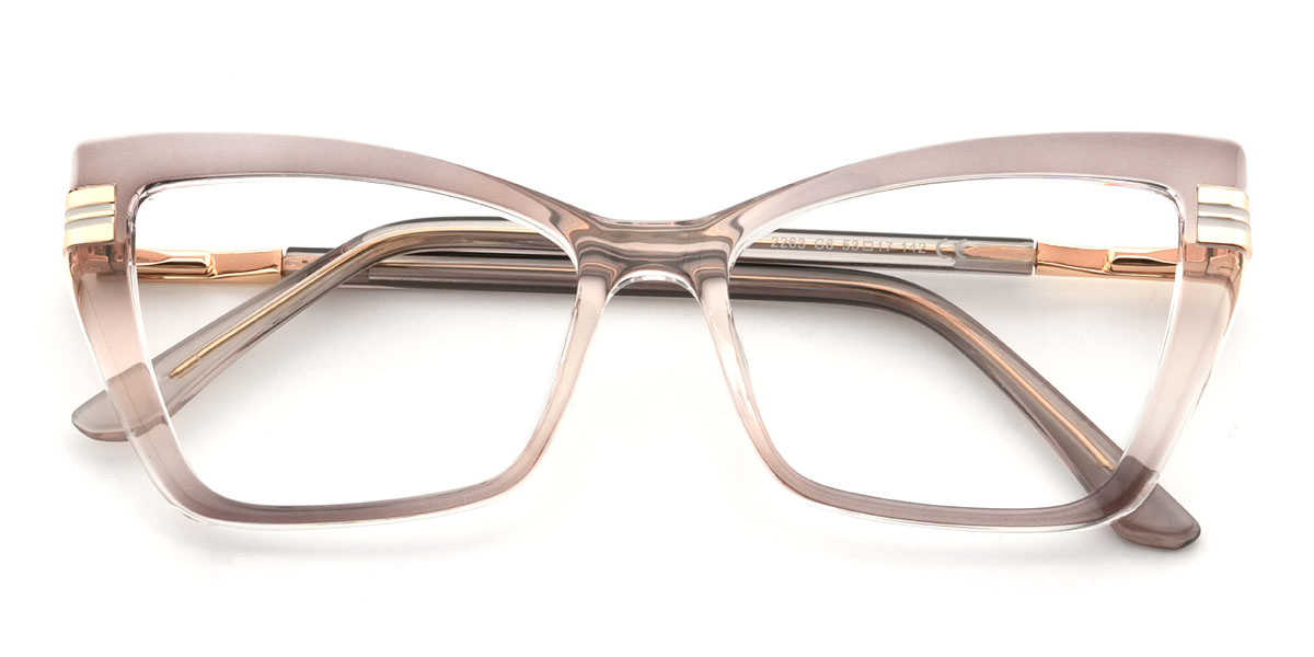 Gradient Grey Felicitas Glasses - Cat Eye Glasses